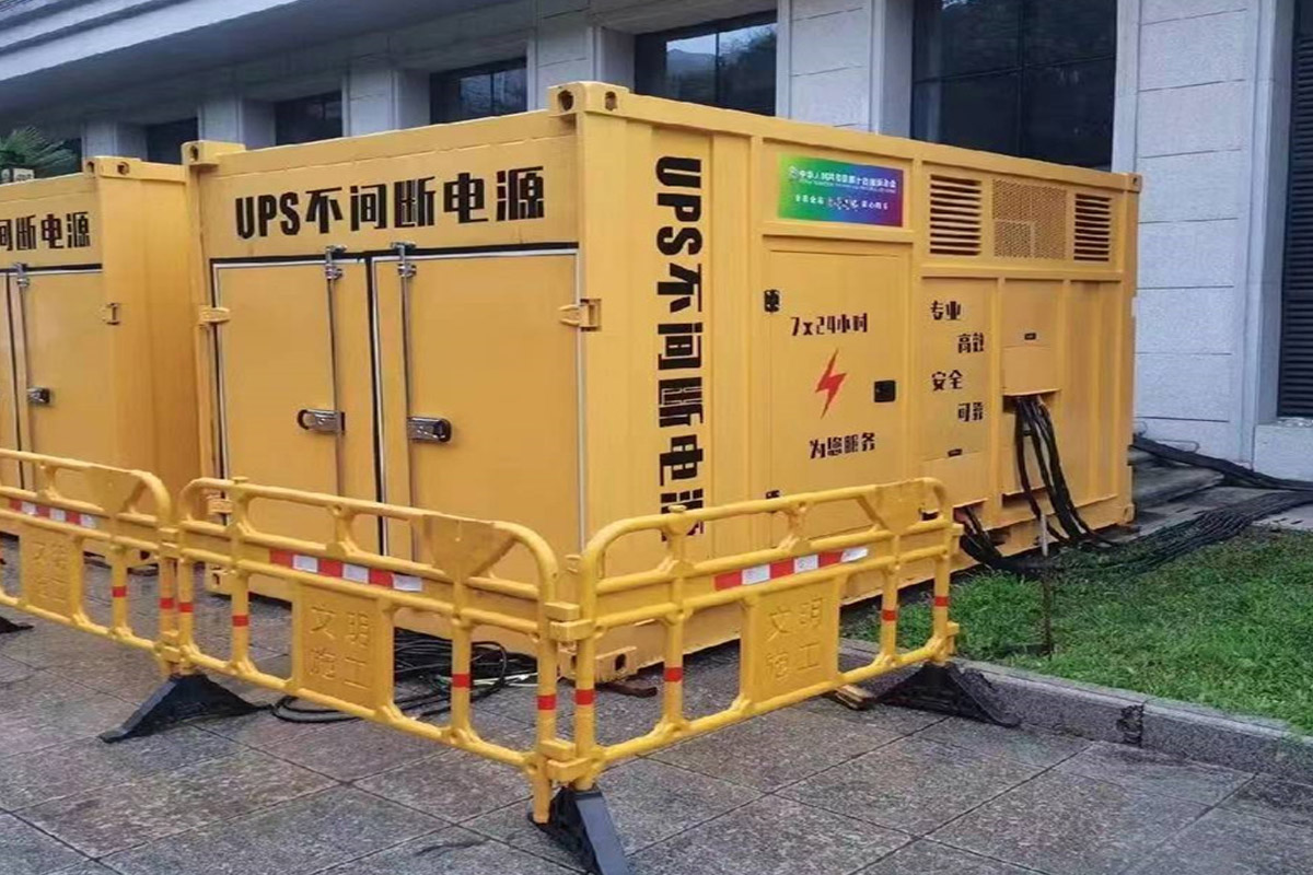 金门发电机租赁施工现场