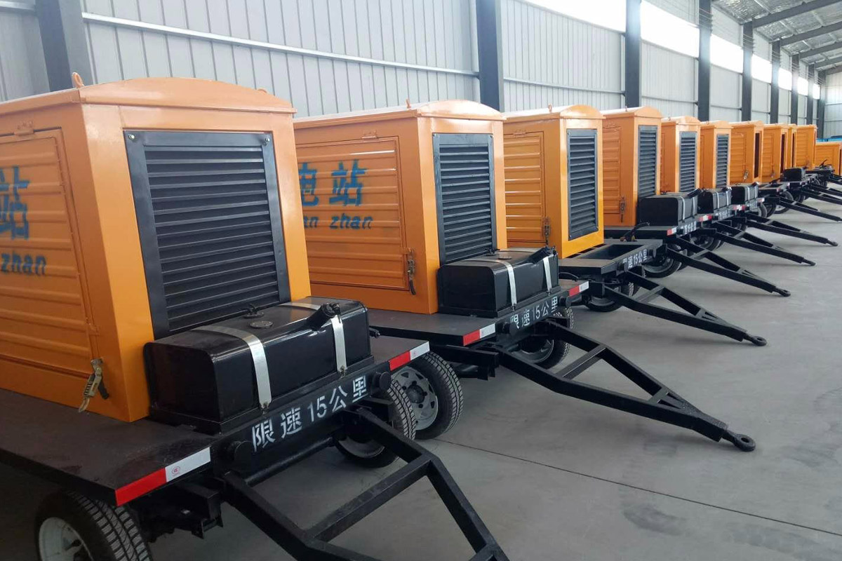 金门发电机租赁施工现场